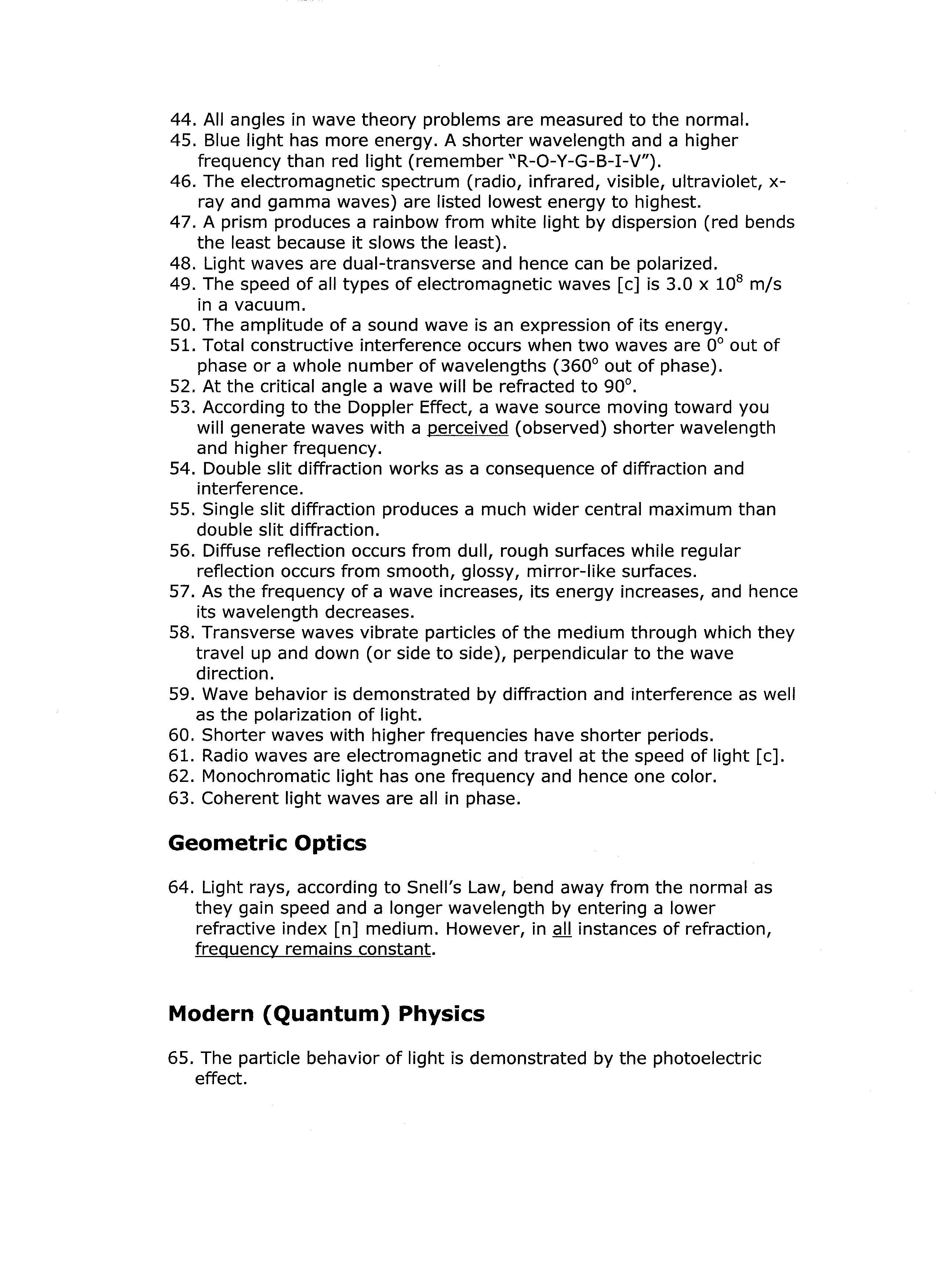 101_Regents_Physics_Facts